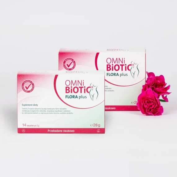 Zestaw 2 xOMNi-BiOTiC® FLORA plus - ginekologiczny probiotyk dla kobiet - 14 sasz.