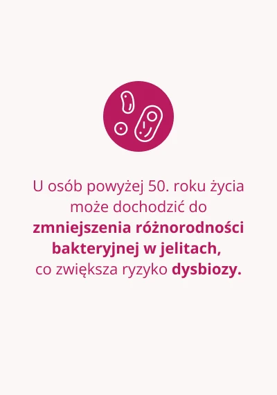 Zmniejszona różnorodność bakteryjna w jelitach u seniora