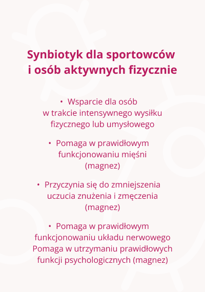 synbiotyk dla sportowców - prawidłowe funkcjonowanie mięśni
