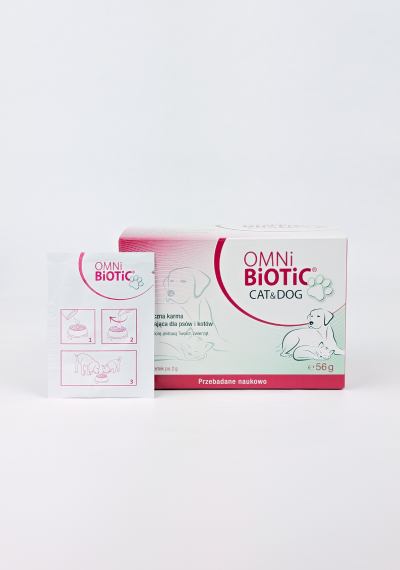 Synbiotyk dla psów i kotów OMNi-BiOTiC® Cat&amp;Dog. OMNi-BiOTiC Probiotyk dla psa i kota.