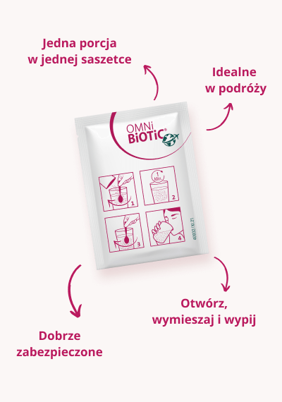 saszetka OMNi-BiOTiC® TRAVEL - wygodne podanie