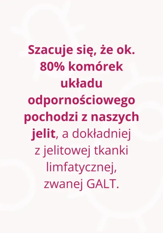 80% komórek układu odpornościowego pochodzi z naszych jelito