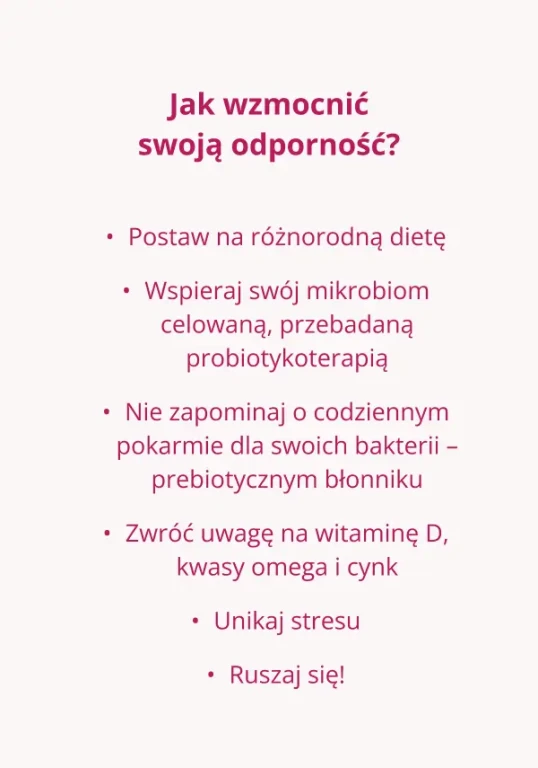 Jak wzmocnić swoją odporność z OMNi-BiOTiC® 6