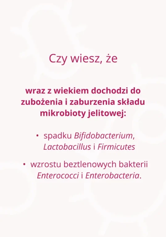 Zaburzenie składu mikrobioty jelitowej u osób starszych