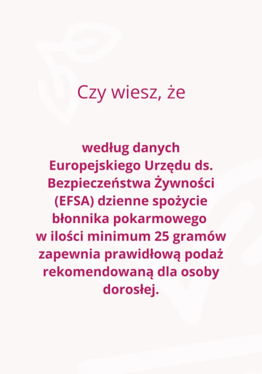 Błonnik pokarmowy - poprawa pracy jelit