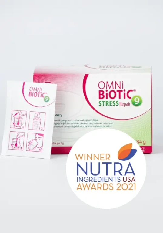 Nagrodzony psychobiotyk OMNi-BiOTiC® STRESS Repair  - przebadany naukowo